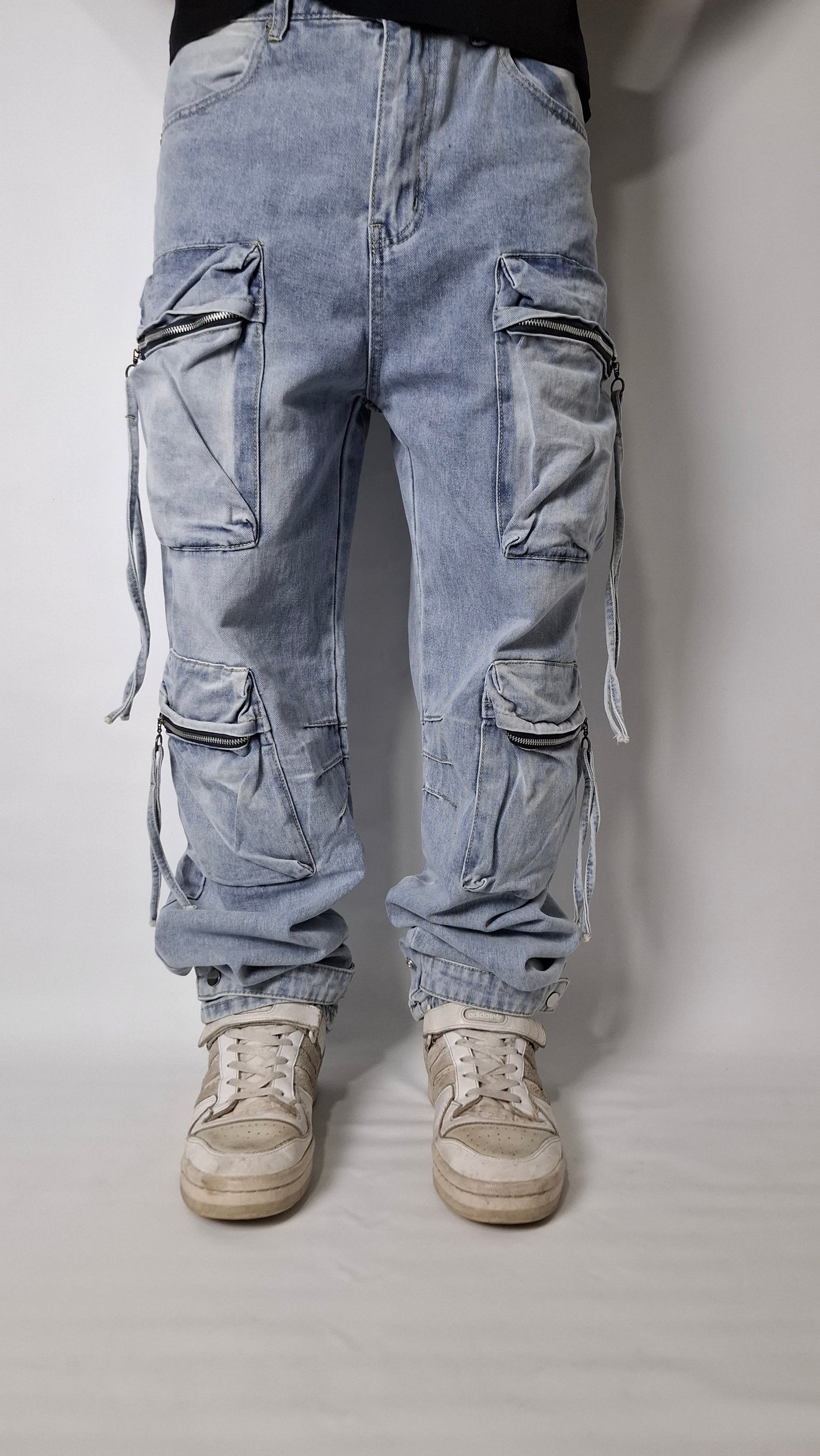 Jeans Cargo Sky  ( Loose Fit )