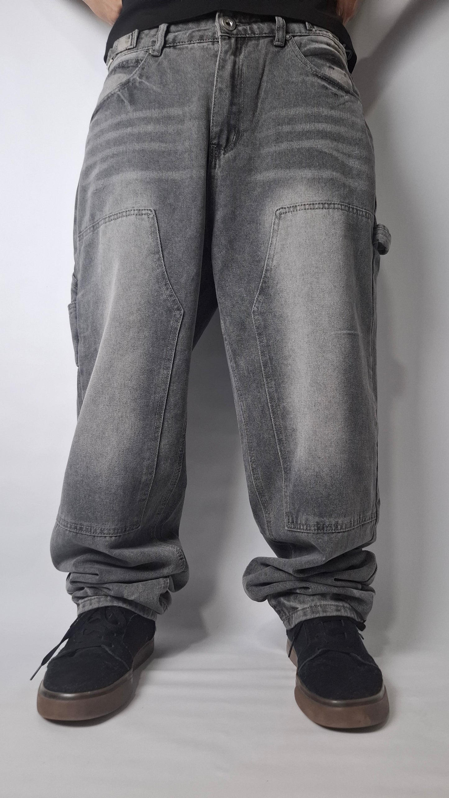 Jeans Cargo Grey ( Loose Fit )