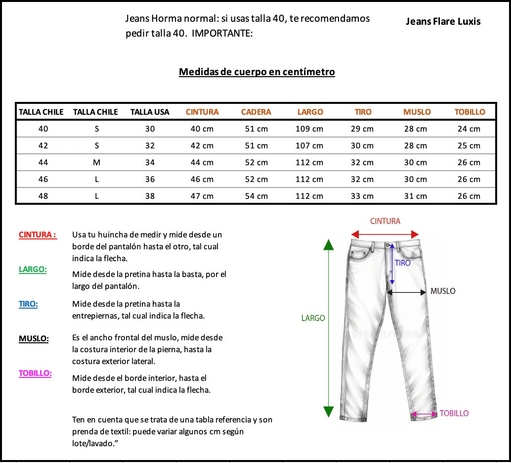 Jeans Flare Luxis
