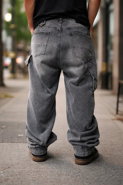 Jeans Cargo Grey ( Loose Fit )