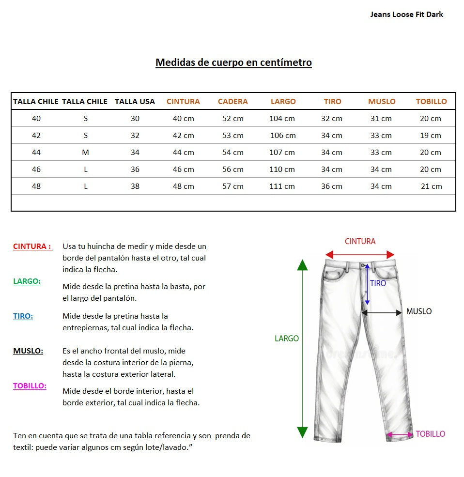 Jeans Loose Fit Dark