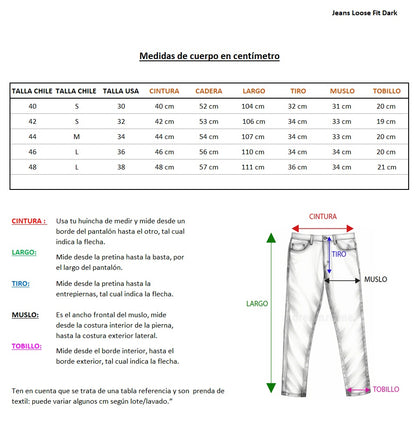 Jeans Loose Fit Dark