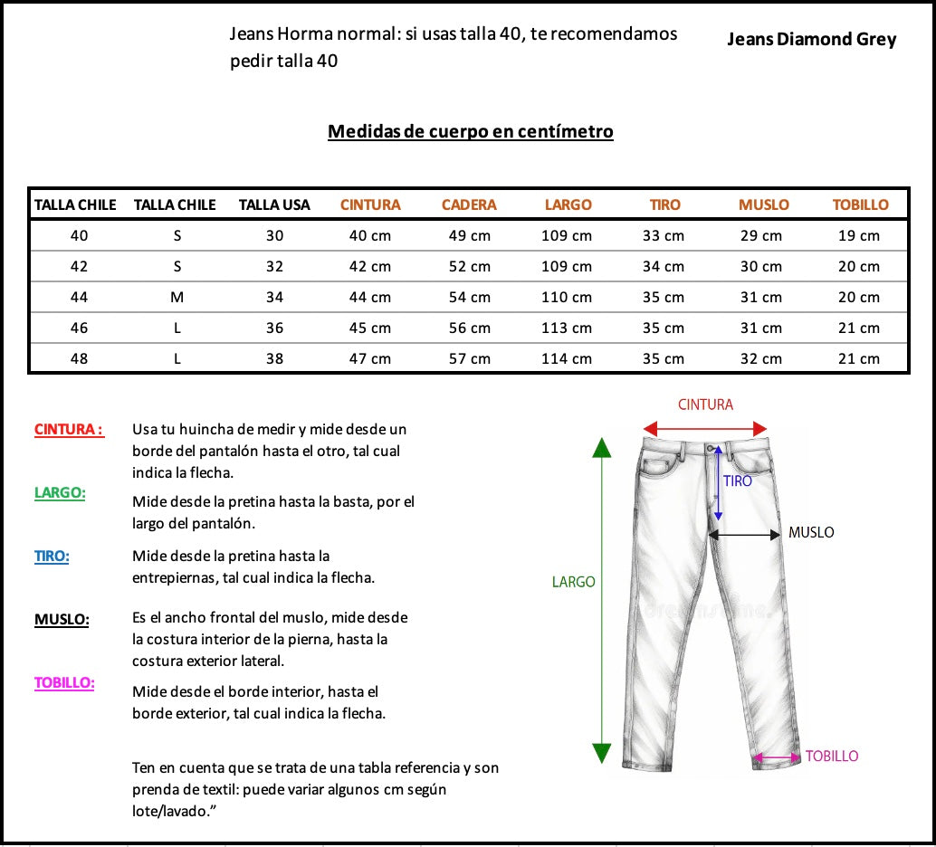 Jeans Diamond Grey