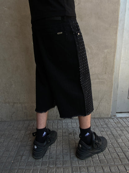 Short Glitter black